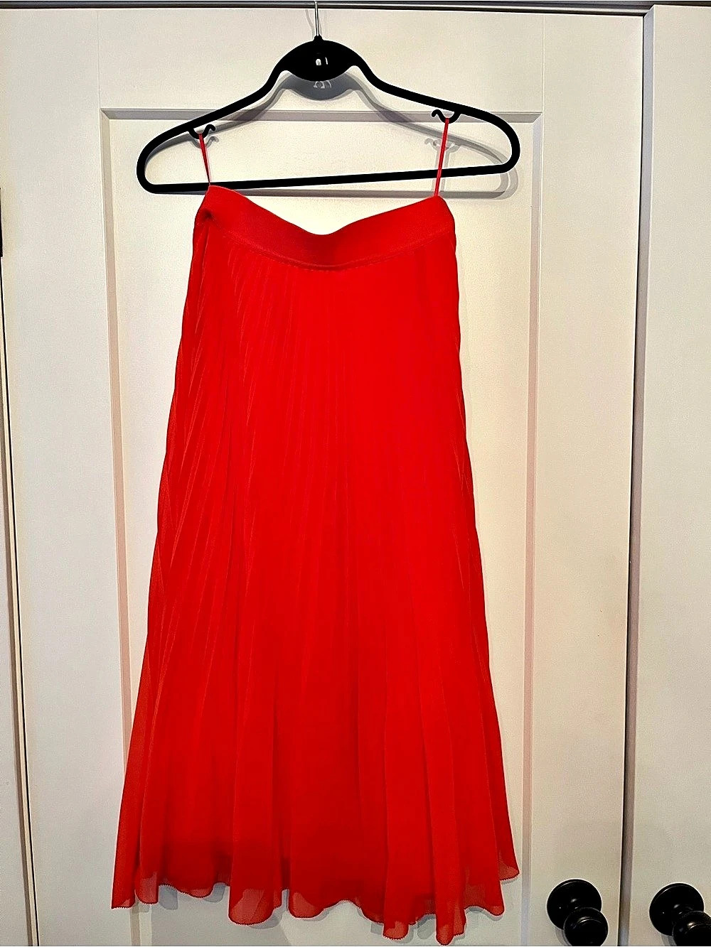 Wilfred Twirl Skirt Pleated Maxi Skirt Red Medium